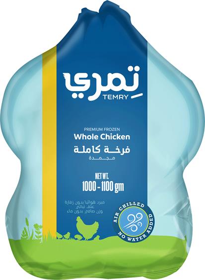 دجاجة مجمدة كاملة 1000-1100 من تمري
