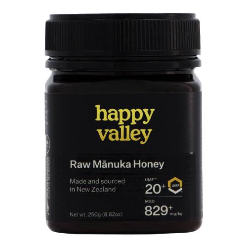 عسل مانوكا تركيز 829 وزن 250 جرام من هابي فالي