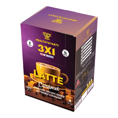 هيلثي لاتيه كراميل 8 كيس من هيلثي اند تيستي