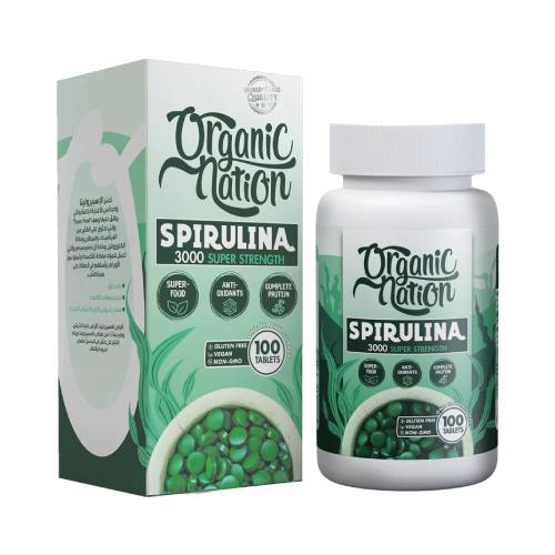 سبيرولينا 100 قرص من اورجانيك نيشن