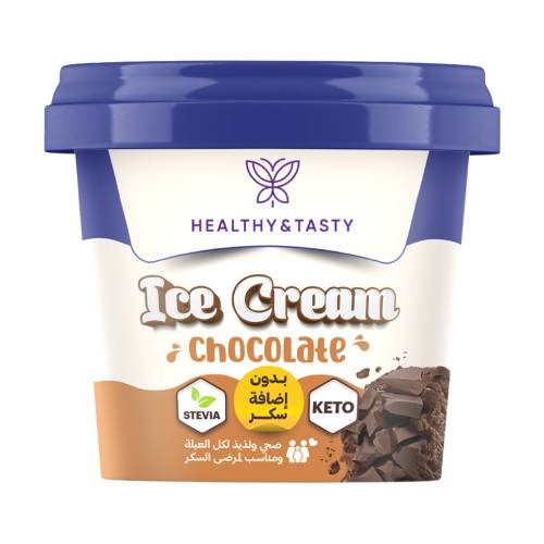 ايس كريم كيتو بالشيكولاتة 180 مل من هيلثي اند تيستي
