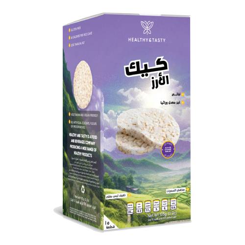 رايس كيك سادة 105 جرام من هيلثي اند تيستي