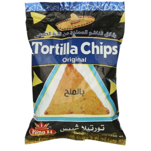 تورتيلا شيبس ملح 100 جرام من كينج ام